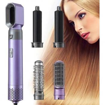 Brosse de cheveux Fuegobird 5 en 1 – Sèche, boucle, plissage, violet