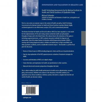 Health Technology Assessments by the National Institute for Health and Clinical Excellence