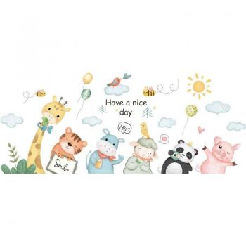 Nursery Cartoon Animal Wall Stickers
