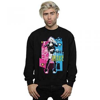 Sudadera Negra XXL “Rebel Heart” Harley Quinn – DC Comics
