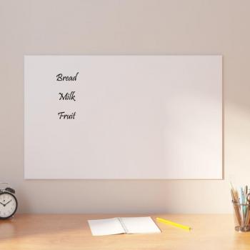 Vidaxl Magnetic Board White 80x50 cm Tempered Glass