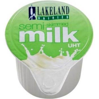 Lakeland UHT Semi-Skimmed Milk Pots 12ml Ref 68632X Pack 120 390007