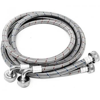 Cold Water Supply Stainless Steel Hose Pair – Anti‑Rust, High Quality