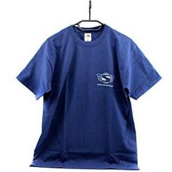 T-Shirt dunkelblau mit Simson-Logo Reflexdruck silber S