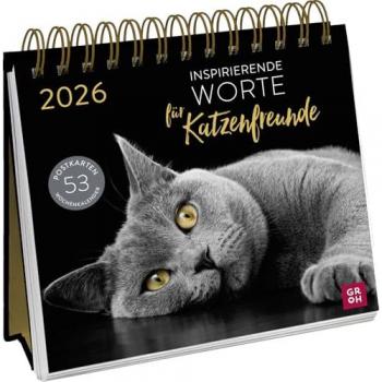 Groh Katzen‑Postkartenkalender 2026 – Inspirierende Worte