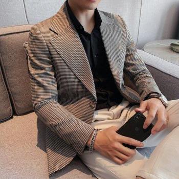Men's Plaid Suit Jacket