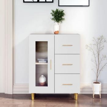 White Sideboard 69.5x34x90 cm Engineered Wood by vidaXL