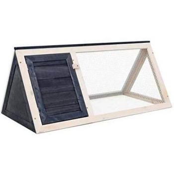 VidaXL Rabbit Hutch Grey Wood