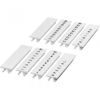 Étiquettes de marquage de bornes blanches 10 pcs