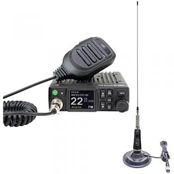 PNI CB Escort HP 8900 ASQ‑Funkpaket mit Magnetfuss‑LED‑Antenne – Walkie‑Talkie