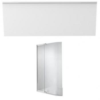 Bañera Rectangular con Faldón y Mampara Jacob Delafon – Hornacina Blanco Mate