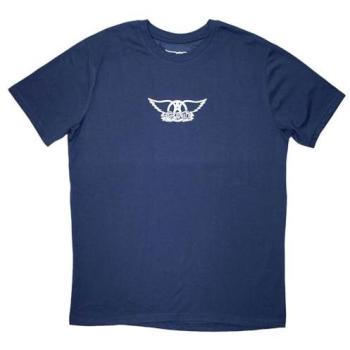 Aerosmith Wings Mini Band Logo T‑shirt (M, Navy)