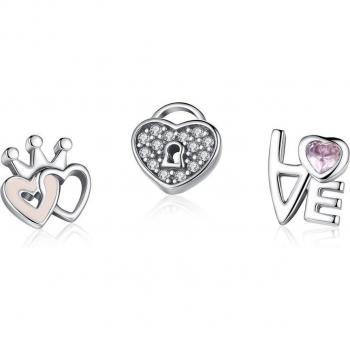 BISAER Tiny DIY Sterling Silver Charm