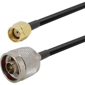 RG58 Low-loss N-Type Male to RP-SMA Male Pigtail Cable 2.4 GHz for TP-Link TL-ANT200PT