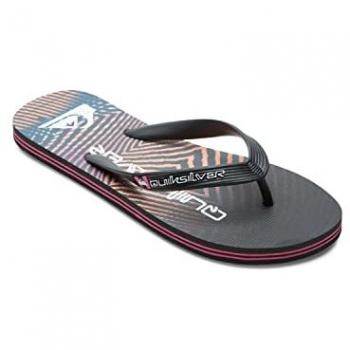 Chancletas Quiksilver Molokai WordBlock Masculinas con Diseño Tropical