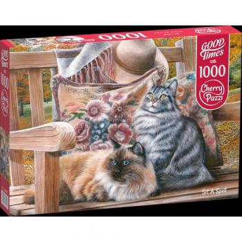 Cherry Pazzi Puzzle 1000 Pezzi Gatto Seduto