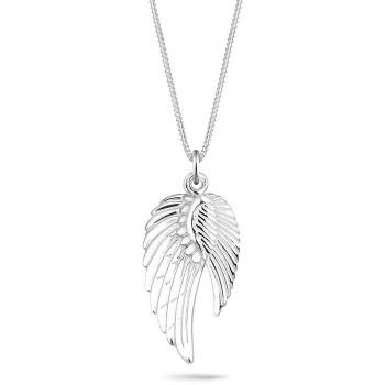 Elli Schutzengel Kette mit doppeltem Flügel – 925 Silber
