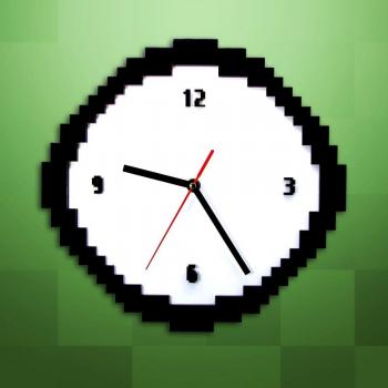 Deco Reloj Píxel Clásico