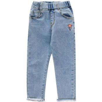 Jean broderie fleur, collection denim