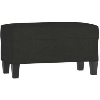 Tissu Banc Noir 70x35x41 cm (Vidaxl)