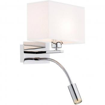 Euluna Harry Chrome/White Angular Wall Light