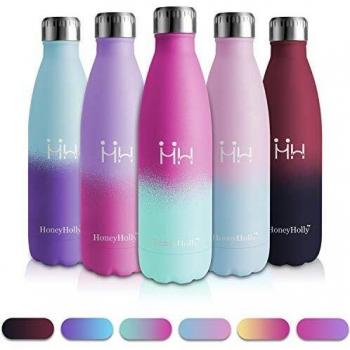 Borraccia Termica 500ml in Acciaio Inox HoneyHolly per Scuola e Palestra