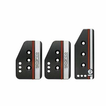 Sparco Settanta Black & Silver Pedal Kit