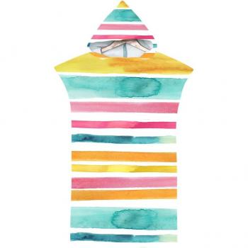 Colorful Acrylic Printed Microfiber Swim Cloak