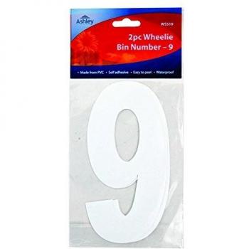 ASHLEY NO. 9 WHEELIE BIN NUMBER 2/PK