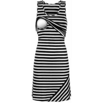 Vestido Embarazo sin Mangas y Rayas