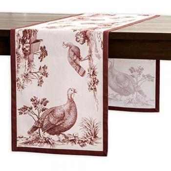 Maison d' Hermine Holy Jouy Brown Table Runner for Holidays
