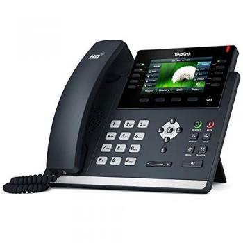 Yealink T46S, telefono IP con 16 linee, display LCD, colore nero