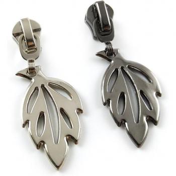 20pcs Leaf-Shaped Zipper Pulls for Garments