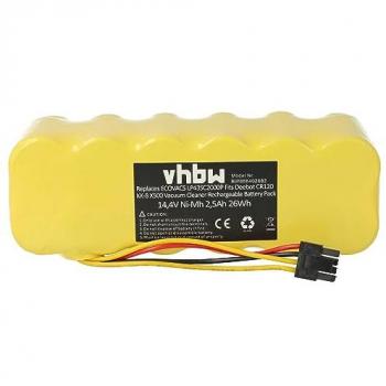 Batteria compatibile Ecovacs Deebot X‑500/KK‑8 – 2500 mAh 14,4 V NiMH