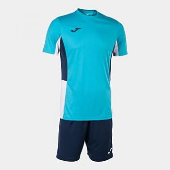 Conjunto Joma Danubio II para hombre y niño, color turquesa flúor marino