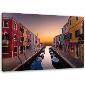 Italian Venice Canal City Canvas Art 60x40