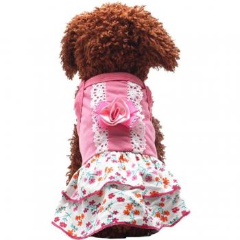 Vestido de Fiesta con Lazo Brillante para Cachorros