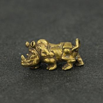 Décoration de Maison Rhinocéros en Laiton