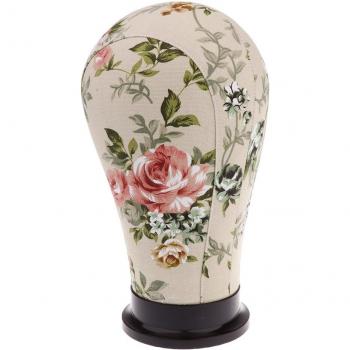 Canvas Block Head Mannequin for Wigs and Hair Extensions