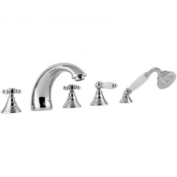 Mezclador Bañera Paffoni Serie Belinda‑Melissa con Desviador de Cobre FBLV040RM (Color Latón)