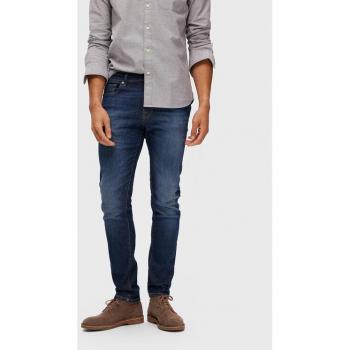 Jeans Umani Slim Fit Blu Nera Leon