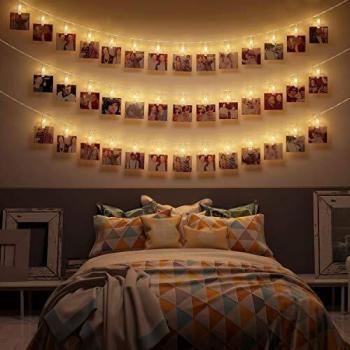 COZY HOME Lichterkette mit Fotoclips
