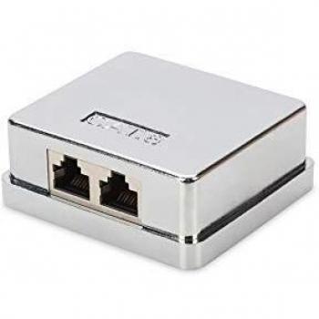 Digitus Cat-6 Shielded Surface-Mounted Junction Box for Ethernet Connections