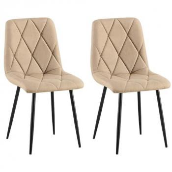 Sillas Clairton en Gris Topo – Juego de 2, Confort y Estilo