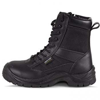 Bota de trabajo en piel serraje negra Workteam P3007