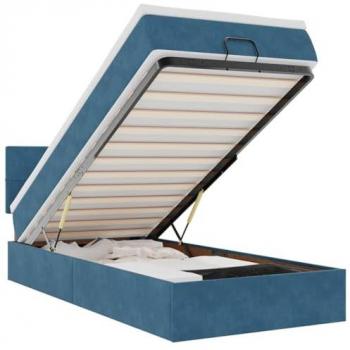 Bañera de Sueño Otomana Azul Terciopelo Vidaxl