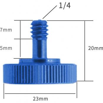 Accessoires de montage 20mm 1/4 mâle à femelle