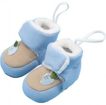 Botines de Bebé con Suela Suave y Lana Imitación 0-12 Meses