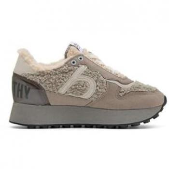 Duuo Calma High Damen Sneaker in Braun/Creme