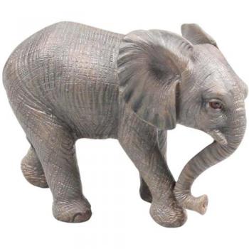 Éléphant en résine taille moyenne (21 x 11 x 16 cm)
